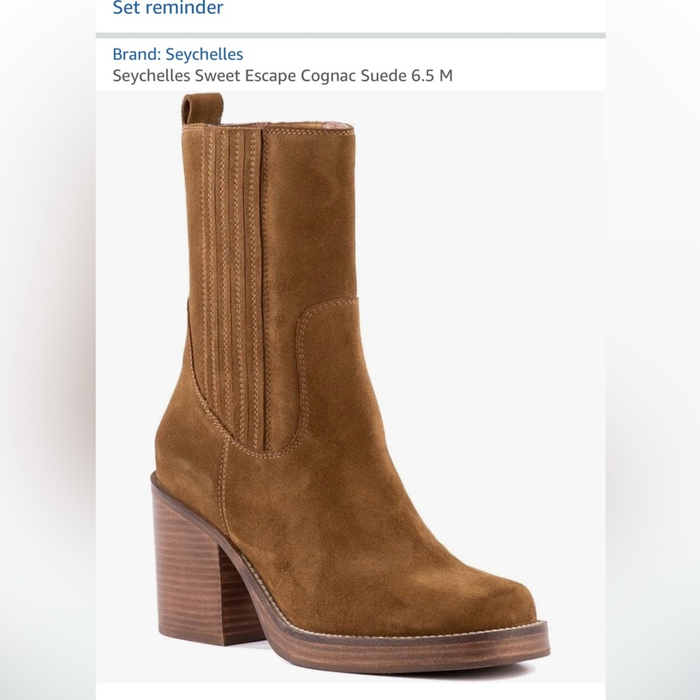 Seychelles Sweet Escape Cognac Suede